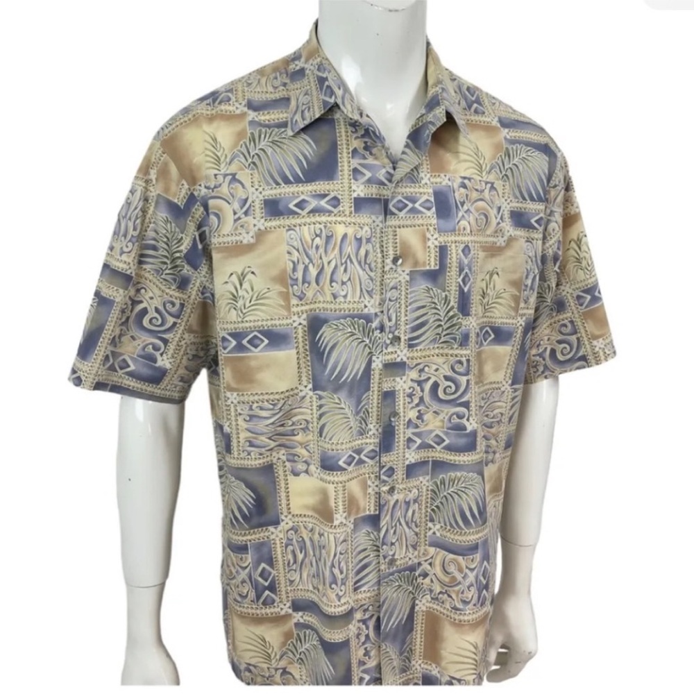Tori Richard Mens  Hawaiian Shirt Short Sleeve Medium Cotton Made In USA